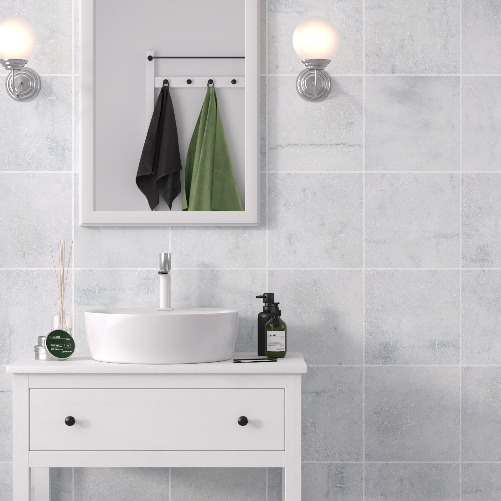 Cotton White Marble - Tumbled