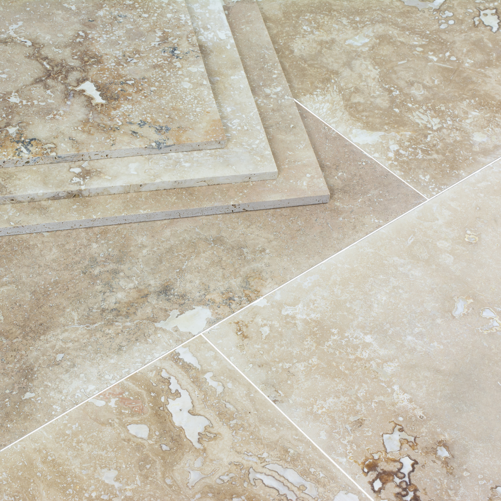 Dark Beige Travertine - Filled - Honed