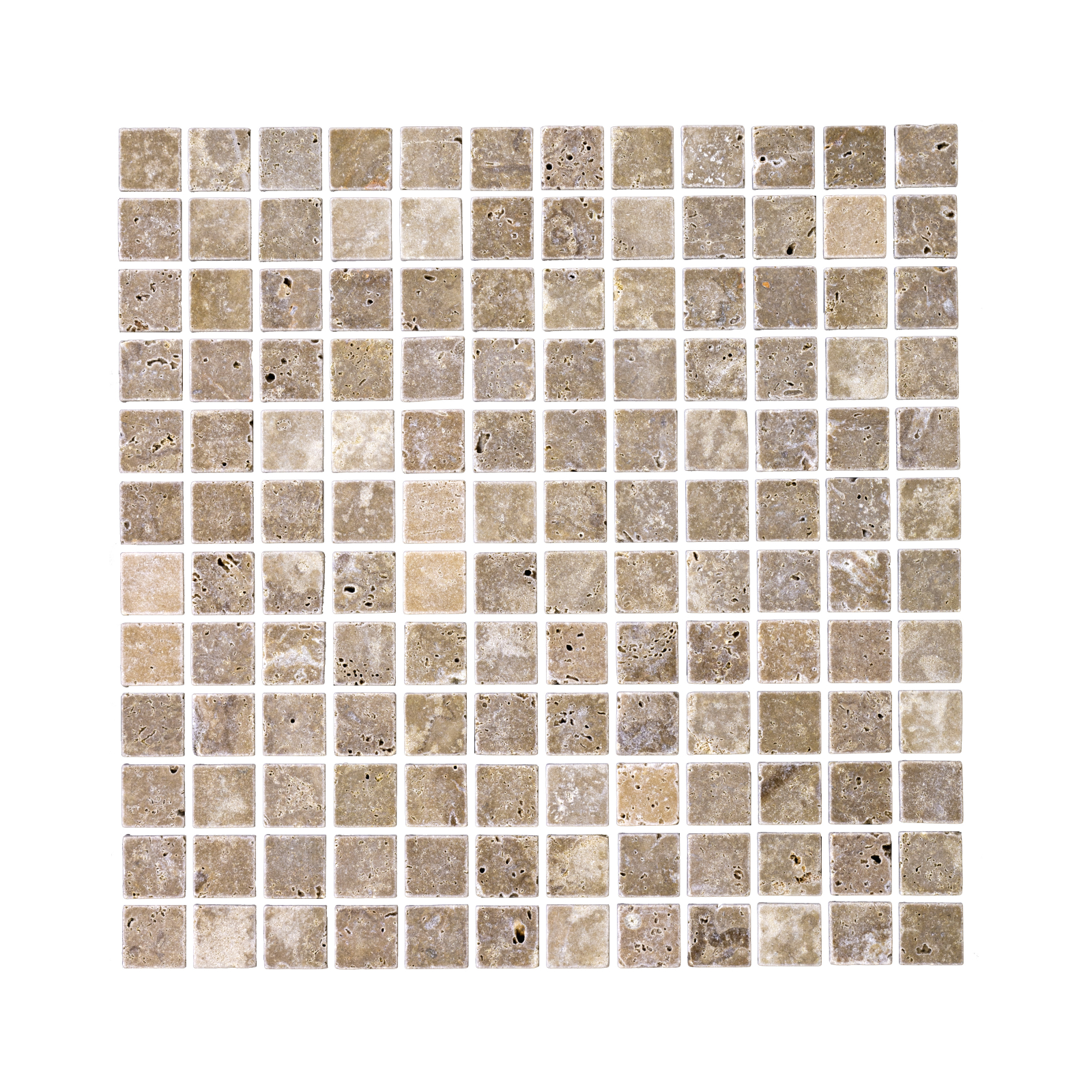 Noce Travertine Mosaic - Tumbled