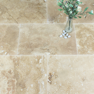 Dark Beige Travertine - Filled - Honed